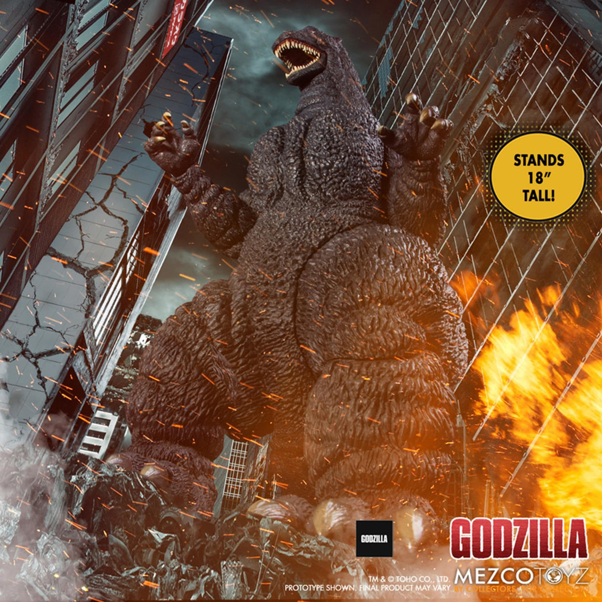 Mezco Figura Godzilla Avec Son et lumière Ultimate Godzilla 46 cm