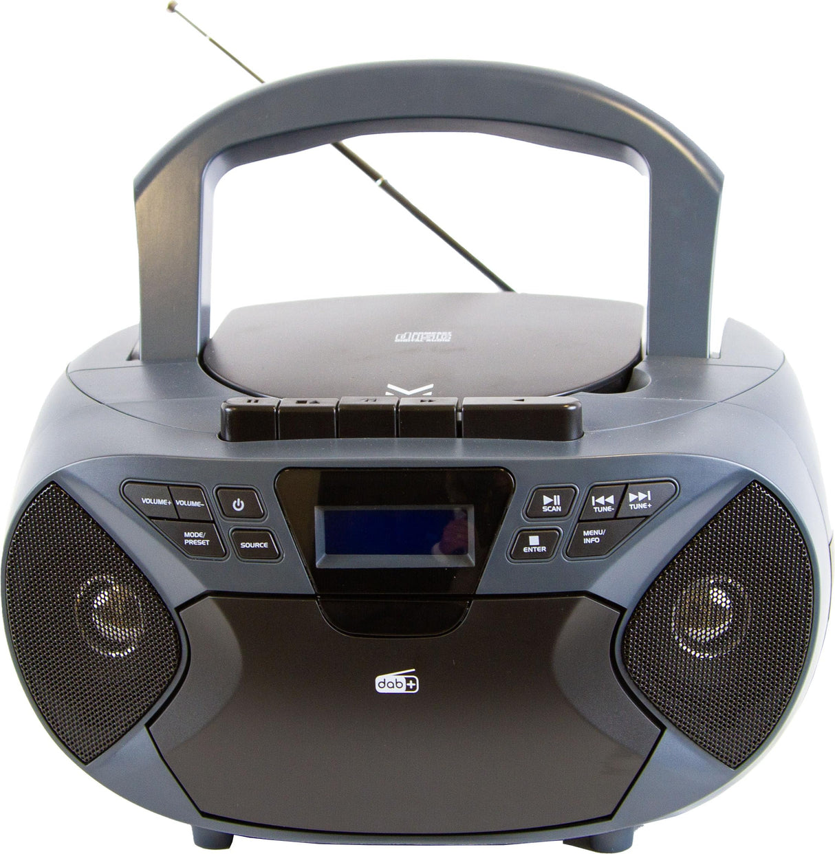 MAJESTIC Radiorgrabador (Ah-2430) portátil Dab Boom Box Tris C-CS y CD