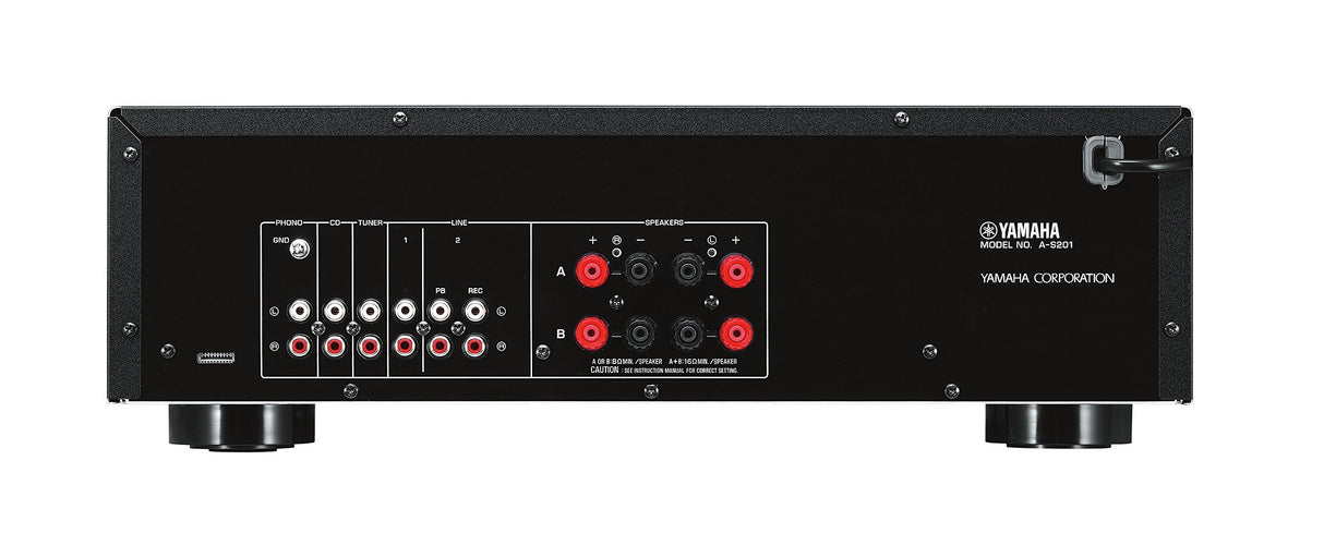 Yamaha A-S201 - Amplificador Hi-Fi estéreo de 100 W, plateado
