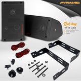 Pyle altavoces, Mini box, 3 vias, 300V, Interior, Exterior, Montables en pared, Woofer de 3.25”, Tweeter de 1”, Incluye kit de montaje