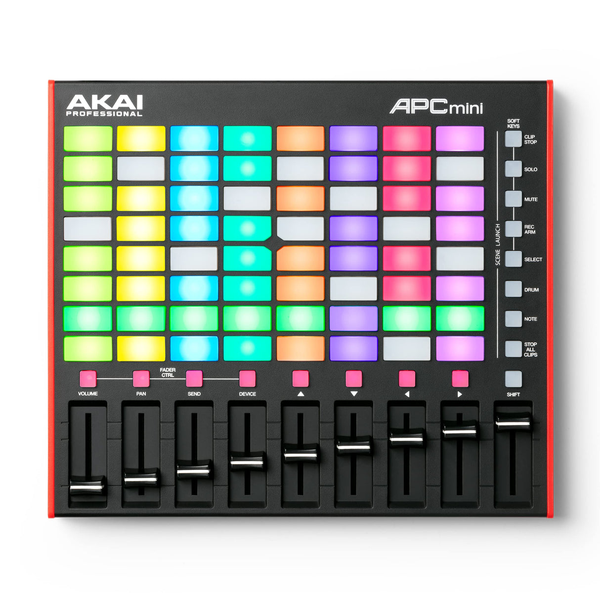 Akai Professional APC Mini MK2, Controlador MIDI USB para Lanzar Clips con Ableton Live, 64 Pads, Modalidad Nota y Batería, Mesa de Mezclas MIDI, Negro