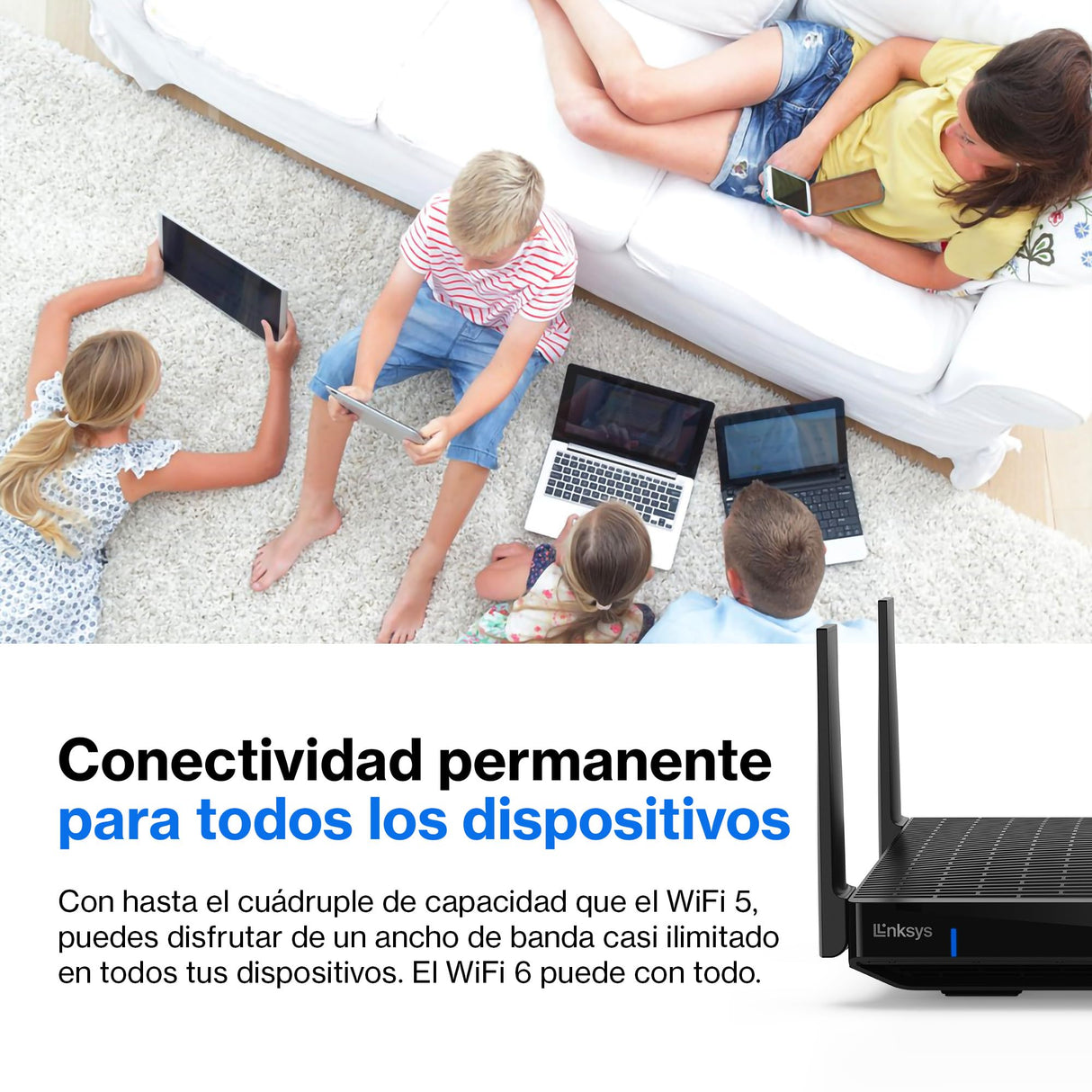 Linksys - Router Mesh WiFi 6E, tribanda Hydray Pro 6E, enrutador inalámbrico de 8 flujos, Banda de 6 GHz, hasta 6.6 Gbps, Cobertura de 250 m², más de 55 Dispositivos