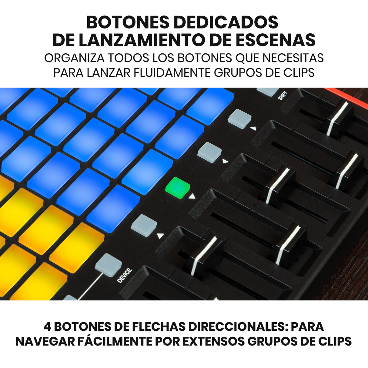 Akai Professional APC Mini MK2, Controlador MIDI USB para Lanzar Clips con Ableton Live, 64 Pads, Modalidad Nota y Batería, Mesa de Mezclas MIDI, Negro