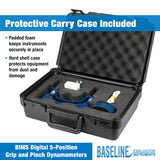 Baseline Dinamómetro Digital de Mano Bims, de 5 Posiciones para Medir y Evaluar la Fuerza de Agarre, Óptimo para Terapia Manual Profesional, Fisioterapia, Entrenamiento Atlético y Rehabilitación