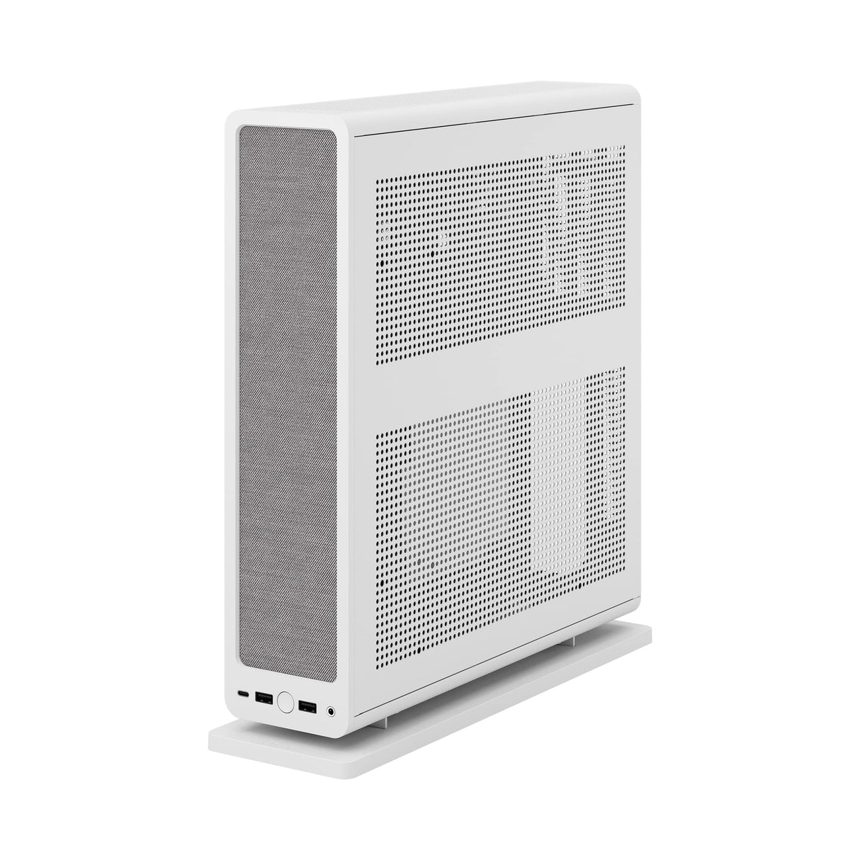Fractal Design Ridge White - PCIe 4.0 Riser Card Included - 2X 140mm PWM Aspect Fans Included - Type C USB - m-ITX PC Gaming Case