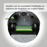 Robot Aspirador y friegasuelos 2en1 Roomba Combo j5+ con autovaciado Suciedad - Detección Suciedad - Ideal Mascotas - Mapeo avanzado - Detecta y Evita Objetos - Recarga y reanuda - Control Voz y App