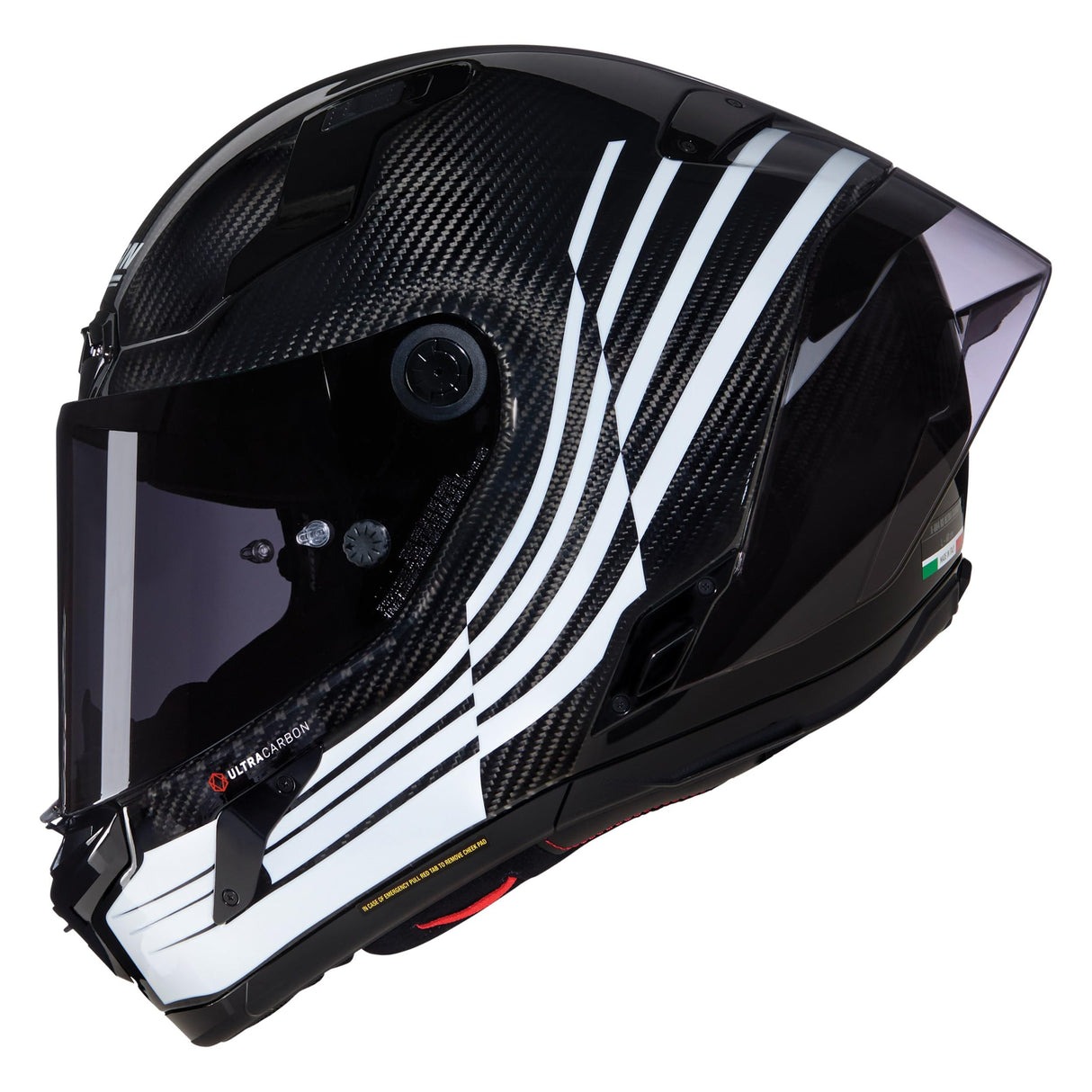 NOLAN Casco X-804 RS ala 345 M, Carbono/Blanco/Negro