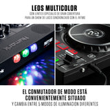 Numark Party Mix Live Controladora DJ, Mesa DJ Con Luces DJ, Altavoces, Mezclador DJ e Interfaz Audio, Con Serato DJ Lite