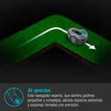 Gardena Robot cortacésped SILENO minimo 250 m²: cortacésped Inteligente con conectividad óptima, programable con la aplicación Bluetooth® de Gardena, versión IT/ES (15201-34)