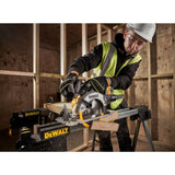 DeWalt DCS565NT-XJ Sierra Circular 18V XR, Motor sin Escobillas, LED Integrado, Hoja Metal Duro, Guía Paralela