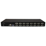 StarTech.com Conmutador Switch KVM 1U OSD y Cables 16 puertos USB A Vídeo VGA HD15
