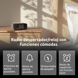 TechniSat DIGITRADIO 52 BT– Radio Despertador Dab(Radio Reloj, Despertador, Dab+, FM, función Snooze, Temporizador de Apagado, Pantalla Regulable, recepción Bluetooth, Altavoz de 3 vatios RMS)