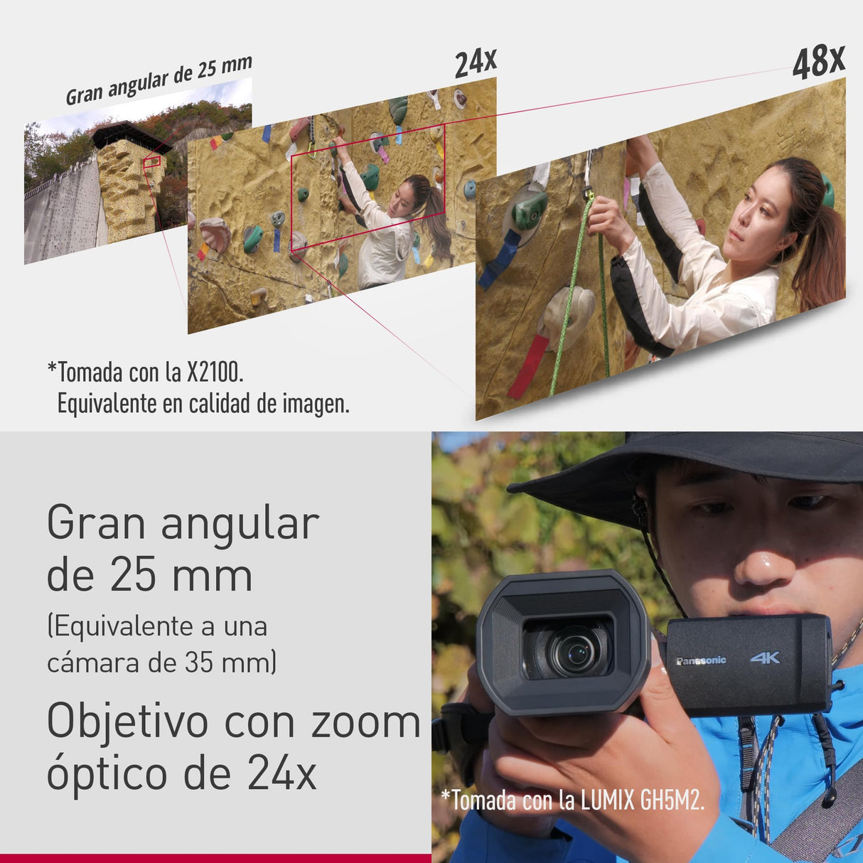 Panasonic HC-X1200E 4K 60p Videocámara Estilo De Mano con Lente Gran Angular de 25 mm, Zoom Óptico de 24x, OIS Híbrido de 5 Ejes, USB PD, Negra