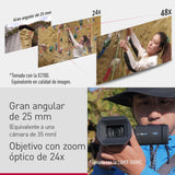 Panasonic HC-X1200E 4K 60p Videocámara Estilo De Mano con Lente Gran Angular de 25 mm, Zoom Óptico de 24x, OIS Híbrido de 5 Ejes, USB PD, Negra