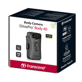 Transcend 128GB 1440P QHD Police Body Camera STARVIS 2 Sensor IP68 Weatherproof Body Worn Camera con estabilización de Imagen electrónica, visión Nocturna GPS TS128GDPB40A