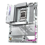 GIGABYTE X870E AORUS Elite WIFI7 Ice Placa Base - Soporta procesadores AMD Ryzen 9000, VRM Digital de 16+2+2 Fases, hasta 8200 MHz DDR5 (O.C.), 3X PCIe 5.0 + 1x PCIe 4.0, Wi-Fi 7, LAN 2.5 GbE, USB 4
