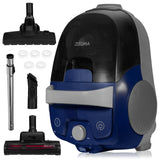ZEEGMA ZONDER VERRE FLOW Aspiradora Sin Bolsa 2 Filtros Higiénicos Para Alérgicos Succión 21000 Pa, Cepillo para Parquet, Turbobrush, 800 W Cable 9m, Funcionamiento Silencioso Cartuchos Aromáticos