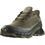 SALOMON Alphacross 5 Gore-tex, Zapatos de senderismo Hombre, Olive Night Black Deep Lichen Green, 42 EU