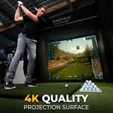 SimSpace Platinum Golf Impact Screen - Projector Screen for Golf Simulator for Home, 4 Layer Performance with Impact-Resistant Foam, Noise Reduction, Ultra 4K HD Clarity, 5 x 3 metres