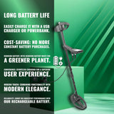Nokta Simplex Lite - Detector de metales con bobina de búsqueda DD impermeable de 24 cm, vibración para detectar bajo el agua, playa y todos los modos de búsqueda de metales