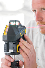 STANLEY FATMAX FMHT1-77416 - Nivel láser de luz roja vertical de 360 grados y punto