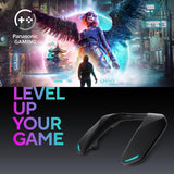 Panasonic SC-GNW10 SoundSlayer Altavoz Inalámbrico para Juegos con Micrófono con Cancelación De Ruido IA, 2.4 GHz, Sistema de 4 Altavoces, LED, USB-C, PC/PS4/PS5/Switch, Color Negro