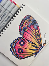 COPIC Sketch Set «72 Colors B», 72 piezas en expositor acrílico, rotulador doble con punta mediana y punta de pincel