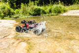Carson 500404287 1:10 Sea Crawler 6x6 100% RTR Rojo - Coche RC como vehículo Anfibio, 100% RTR, para Tierra y Agua, Robusto y Resistente al Agua, con Mando a Distancia 2.4G