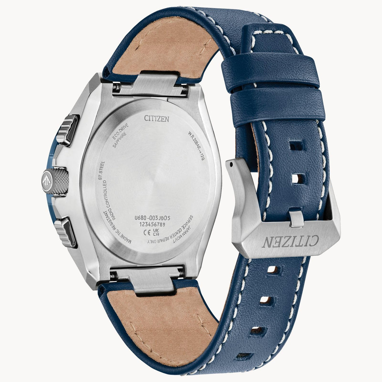 Citizen Reloj Analógico-Digital para Hombres de Eco-Drive con Correa en Cuero JY8148-08L