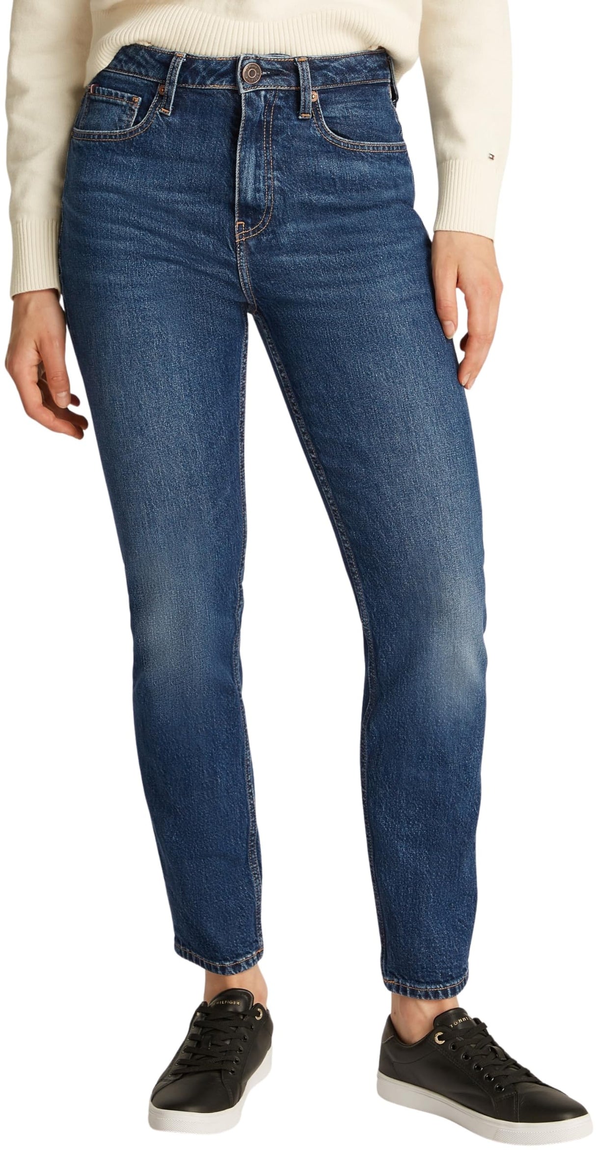 Tommy Hilfiger Vaqueros Mujer Cigarette Lou Slim Fit, Azul (Lou), 32W/28L