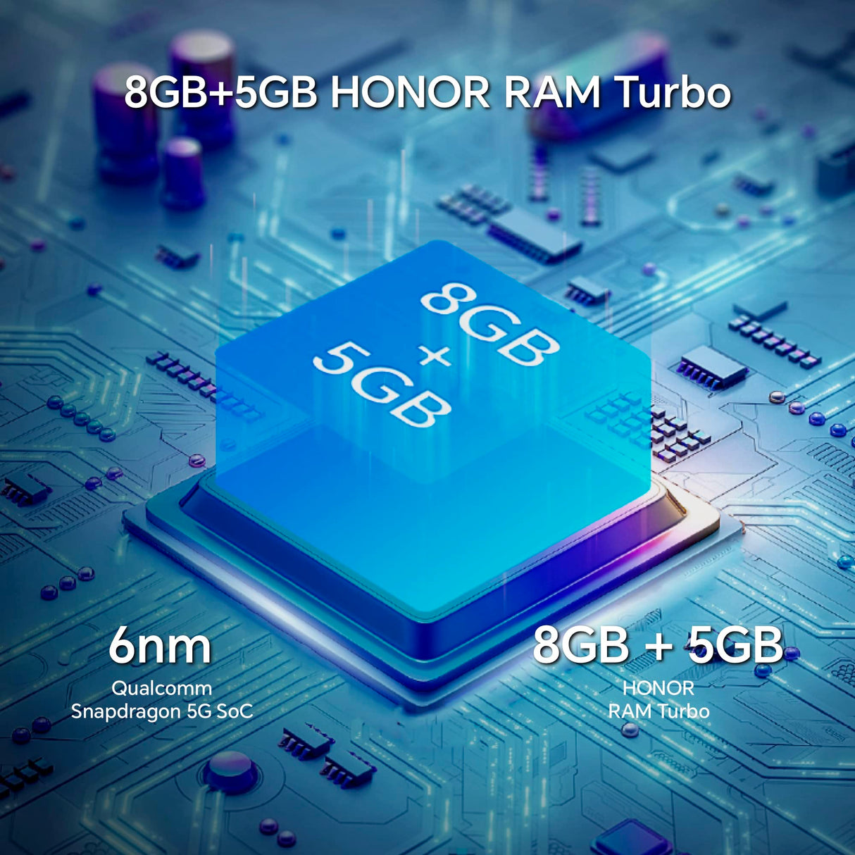 HONOR Magic 5 Lite, teléfonos móviles desbloqueados y sin SIM, smartphone 5G, 8 GB + 256 GB, pantalla AMOLED curvada de 120 Hz de 6.6 pulgadas, cámara trasera triple de 64 MP, batería de 5100 mAh, SIM