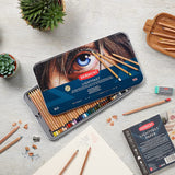 Derwent Lightfast Pencils Juego de 36 Lápices de Colores a Base de Aceite 100% Resistente a la Luz en 1 Caja Metálica