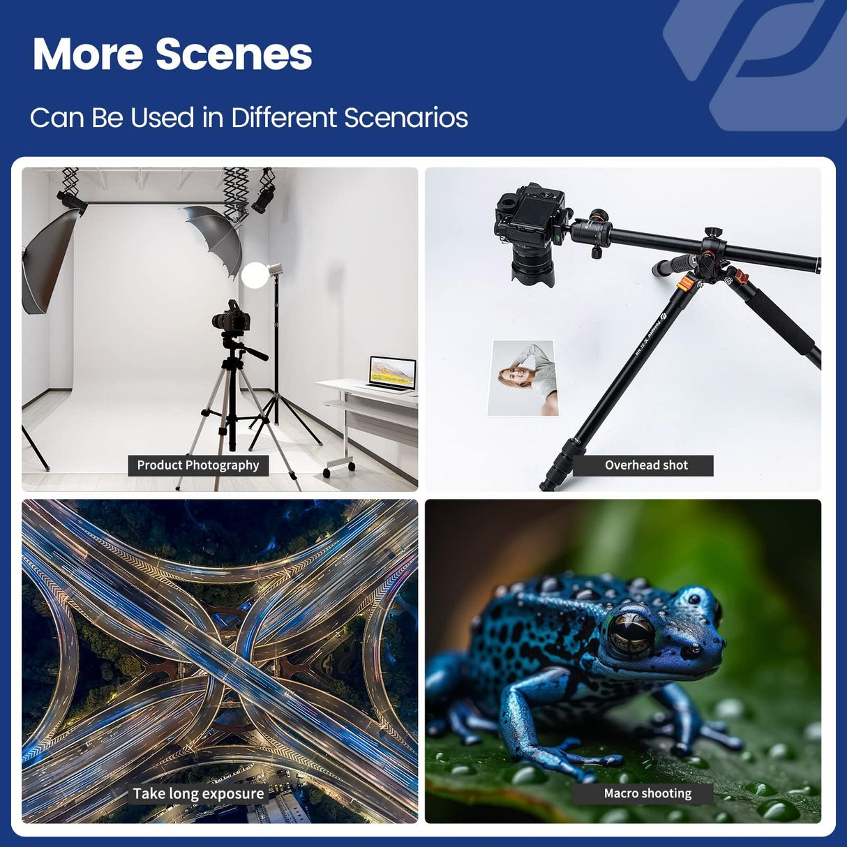 Fotopro Trípode Horizontal para cámara de 160 cm con Cabeza de Bola de 360 Grados, Placa de liberación rápida para cámara de vídeo DSLR, trípode 2 en 1 y monopié, Carga máxima de 10 kg