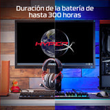 HyperX Cloud Alpha Wireless Auriculares Inalámbricos para Juegos de PC, Duración de la Batería de 300 Horas, Espuma Viscoelástica, Controladores de Doble Cámara, Color Negro y Rojo