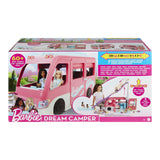 Barbie Supercaravana Dreamcamper 2022 Coche para muñecas con tobogán y Accesorios de Juguete(Mattel HCD46)