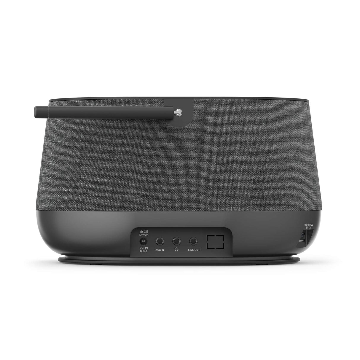 Hama Radio Digital Smart con WiFi/DAB/DAB+/FM, Bluetooth/Spotify Streaming, Altavoz de 2 Vías, Carga de Teléfono Móvil, Negro