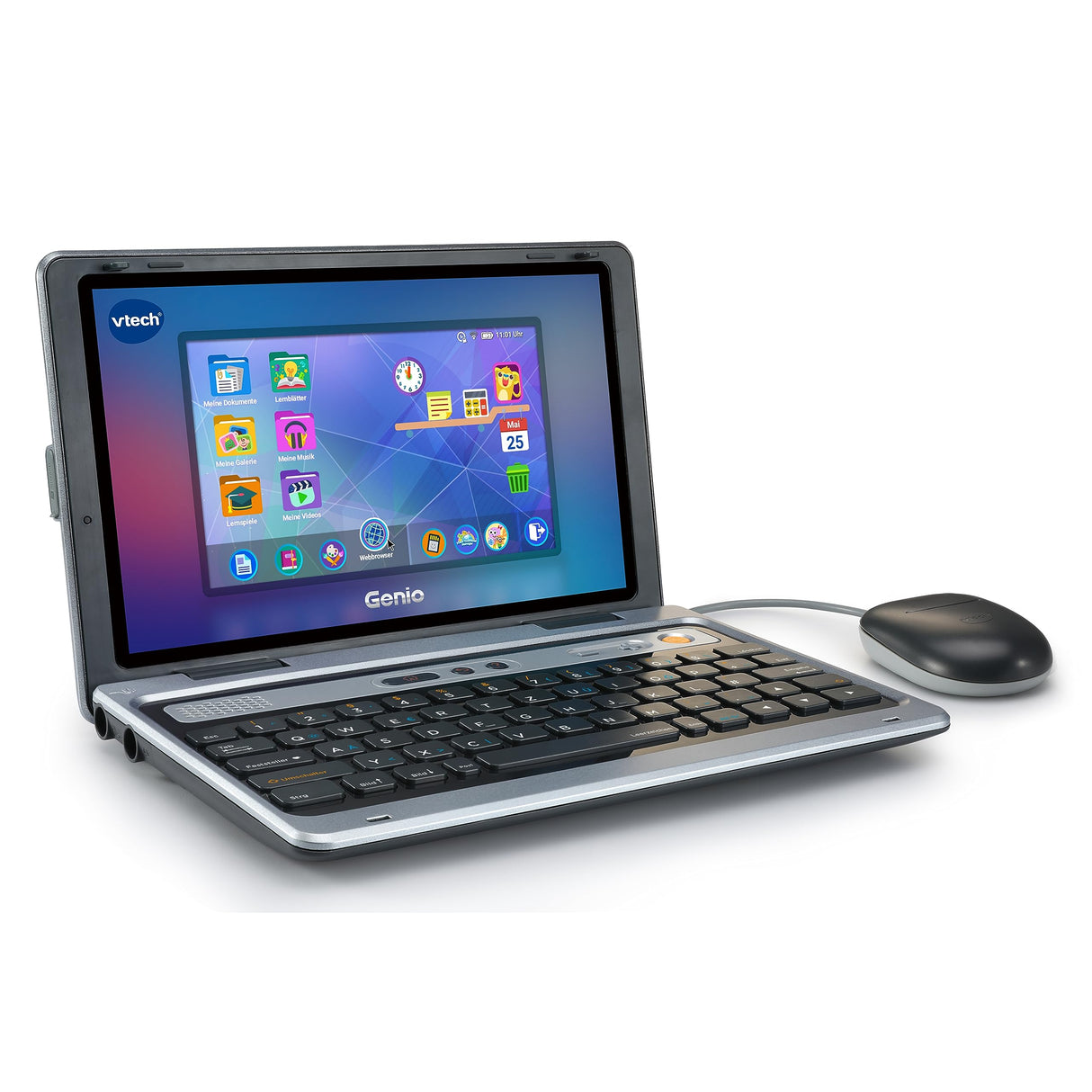 Vtech Genio - Ordenador de Aprendizaje XL con Pantalla LCD Grande de 7" con Acceso a Internet, Programa de Texto y Muchos contenidos educativos, para niños de 5 a 12 años, Version Alemana