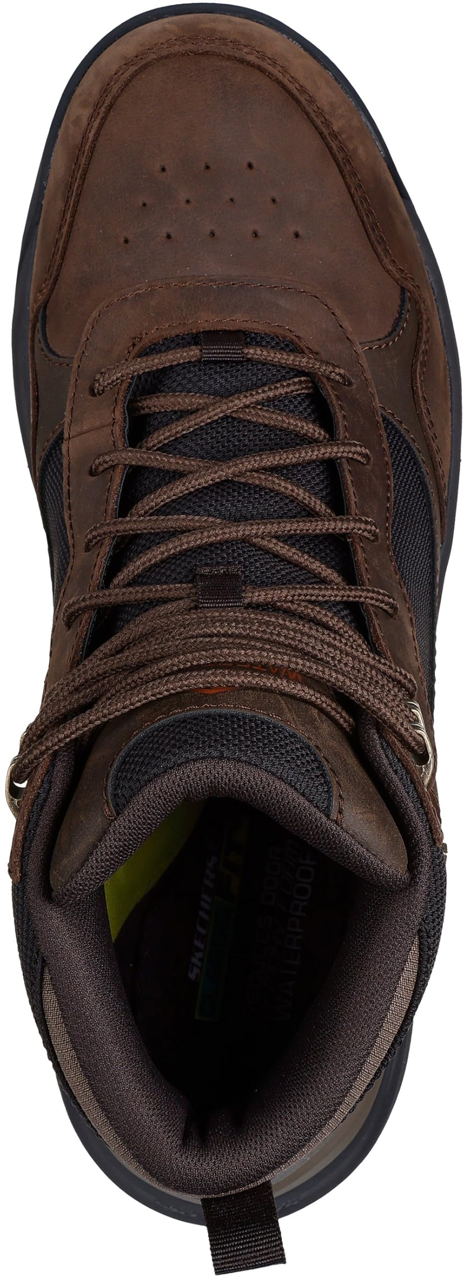 Skechers Cambert Harlan, Botas Cortas al Tobillo Hombre, Cocoa Leather/Mesh, 46 EU