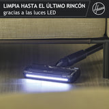 HOOVER Aspiradora Escoba sin Cable Ligera HF2, con 500 PowerTime, Que compacta el Polvo para Extender la Potencia de succión, Boquilla multisuperficie con Cepillo antienredos con Luces LED, HF2Z10H