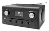 Radio híbrido de diseño 74988 • CD, USB, MP3, DAB+ radio, entrada auxiliar, radio FM, streaming de música, Spotify, AmazonMusic, sistema estéreo, pantalla OLED, HIFI, conector para auriculares, negro,