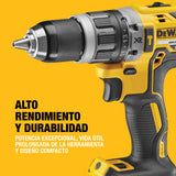 DEWALT Taladro Percutor Sin Escobillas 18V XR, 2 Baterías Li-Ion 5Ah, DCD796P2-QW