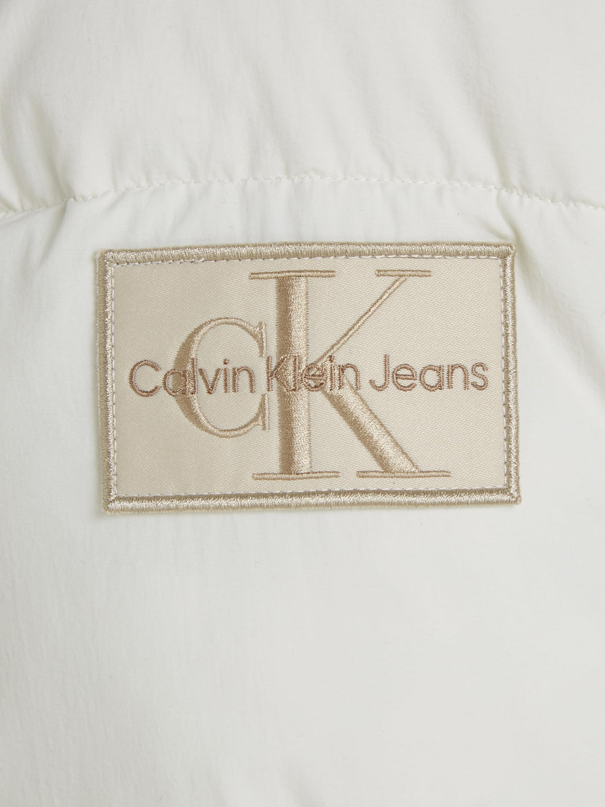 Calvin Klein Cazadora acolchada Hombre Essentials con capucha, Blanco (Ivory), XS