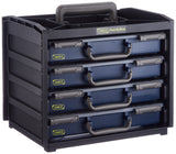 MM Spezial - Organizador de herramientas con 4 compartimentos, color azul