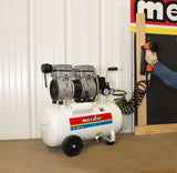 Mecafer 425523 - Compresor silencioso (24 L, 1,3 HP, 8 bar