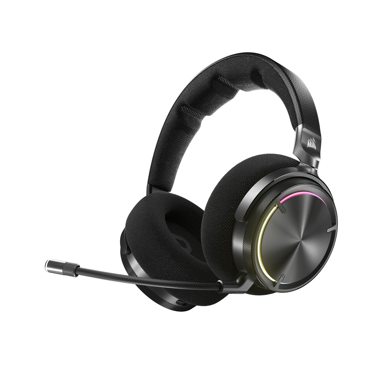 Corsair Virtuoso MAX Wireless Auriculares para Juegos con Bluetooth – Dolby Atmos, SoundID, Cancelación Activa del Ruido, Micrófono de Calidad Broadcast, para PC, Mac, PS5, PS4 – Carbono