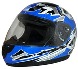 protectWEAR Casco de moto para niños azul SA03-BL - XXS