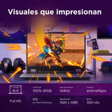 Lenovo LOQ Gen 10 - Portátil Gaming IA 15.6" FHD (Intel Core i7-13650HX, NVIDIA GeForce RTX 5060, 32 GB RAM, 1 TB SSD, 144 Hz, Wi-Fi 6, Sin Sistema Operativo) QWERTY RGB 24 Zonas Español - Gris