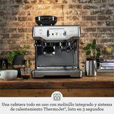 Sage - The Barista Touch - Cafetera Profesional con Pantalla Táctil, Molinillo Incorporado y Espumador de Leche, Acero Inoxidable Negro