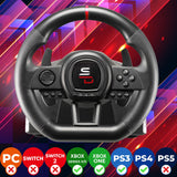 Subsonic Volante de carreras Superdrive GS650X con cambio manual, 3 pedales y levas de cambio para Xbox Serie X/S, PS4, Xbox One (programable)