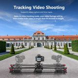 NEEWER 31,5"/80cm Deslizador de Cámara Motorizado, Control Inalámbrico de App Deslizador de Riel Dolly de Fibra de Carbono, Admite Modo de Video, Fotografía de Lapso de Tiempo, Horizontal (ER1-80)
